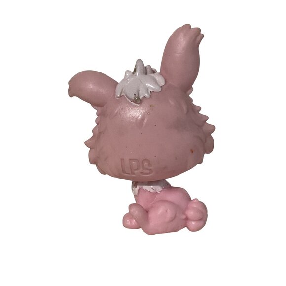 Littlest Pet Shop LPS Pink & White Bunny Figure Collectible Toy - Picture 3 of 5